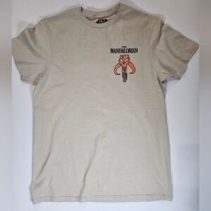 The Mandalorian Grogu Baby Yoda Star Wars‎ T-shirt Mens Medium Beige